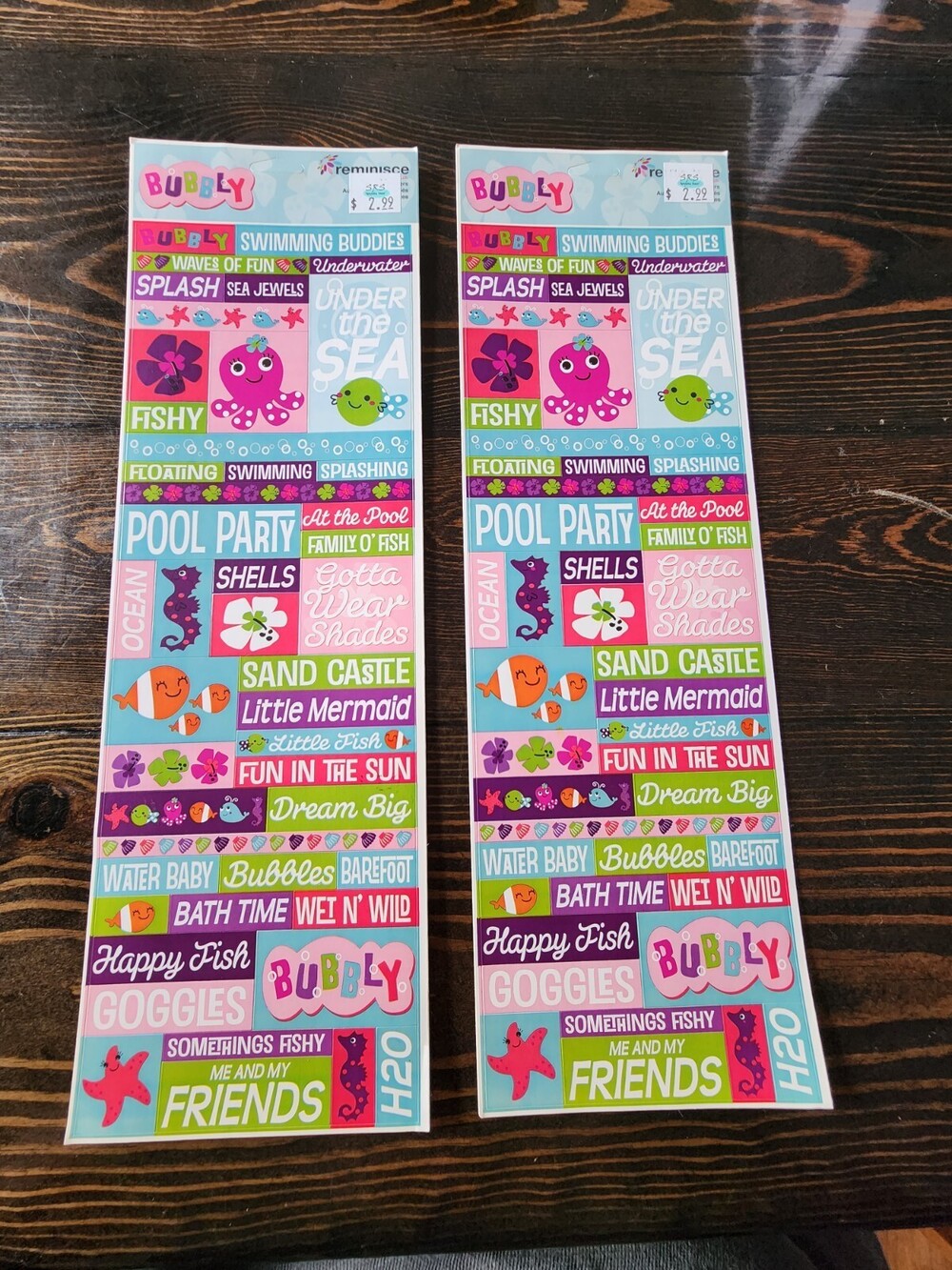NEW! Scrapbooking Stickers DIY Diary Planner Decor Under The Sea Fish #6